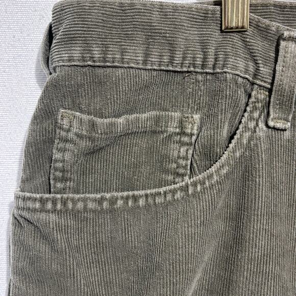 Levi’s 567 Corduroy Pants Mens 38x30 Baggy Low Loose Boot Brown Y2K Wide Leg VTG - Picture 9 of 15